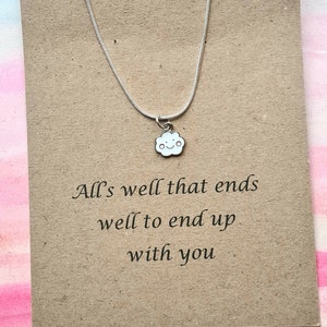 Taylor Necklace,Cloud Necklace,Taylor Card, Cute Necklace, Clouds, Gifts for her,Handmade Gifts,Handmade jewellery,TayTay, Lover Gifts,Cloud
