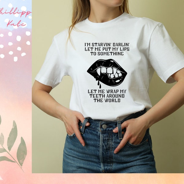 Hozier Tshirt,Eat your young, Hozier Sapphic, Sapphic tshirt, Hozier merch,I'm starving darin lyrics, indie gifts,lesbian tshirt,hozier gift