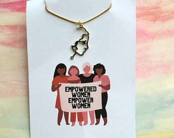 Donne autorizzate, emancipare le donne Collana, Collana femminista, Collana astratta, Femminista, Doni femministi, Empowerment femminile, Fanculo il patriarcato