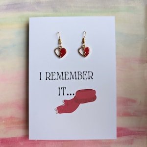 Taylor Earrings,I remember it all,All too, Swifit,Seift,Heart Earrings,Casually Cruel,Taylor Gift, Swifit,Handmade Gifts,Handmade,TayTay
