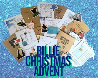 Billie Christmas Advent Calendar 2025,Billie Christmas gift,12 days of Billie,hit me hard,happier than,when we all fall asleep,Billie fan