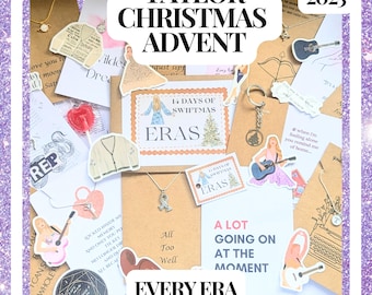 Taylor Christmas Advent Calendar 2025,Taylor Christmas gift,14 Era advent,Worth 170 pound,Christmas gift for her,Swifit