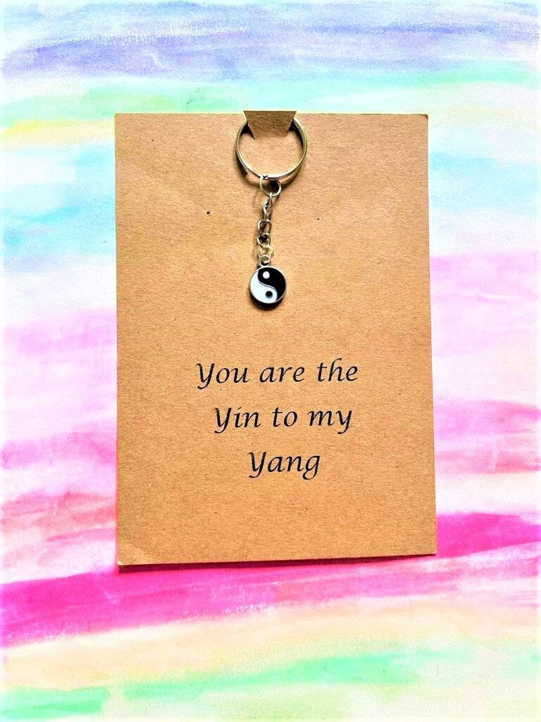 Yin Yang Keychain, You are the Yin to my Yang Keychain,Keyring,Keyring for Friends, Mental Health Gift, Friendship Gift, Gifts for Her