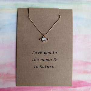 Saturn Necklace,Planet Necklace, Love you to the moon Necklace,Taylor Necklace, gifts for her,Swifit Necklace,Swifit,Handmade Taylor,TayTay