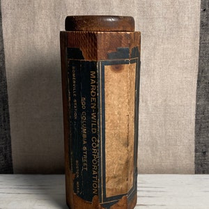 Vintage Mailing Tube with Screw Top by Improved Mailing Case Co. 10.5 –