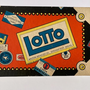 1930&#39;s Milton Bradley Lotto Game