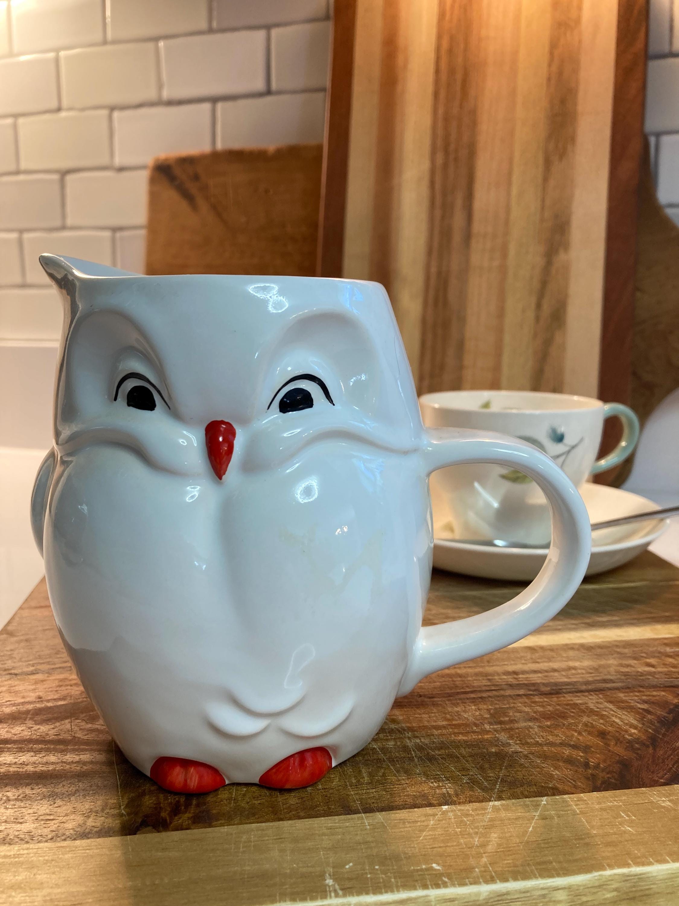 Goebel Porcelain Owl Pitcher