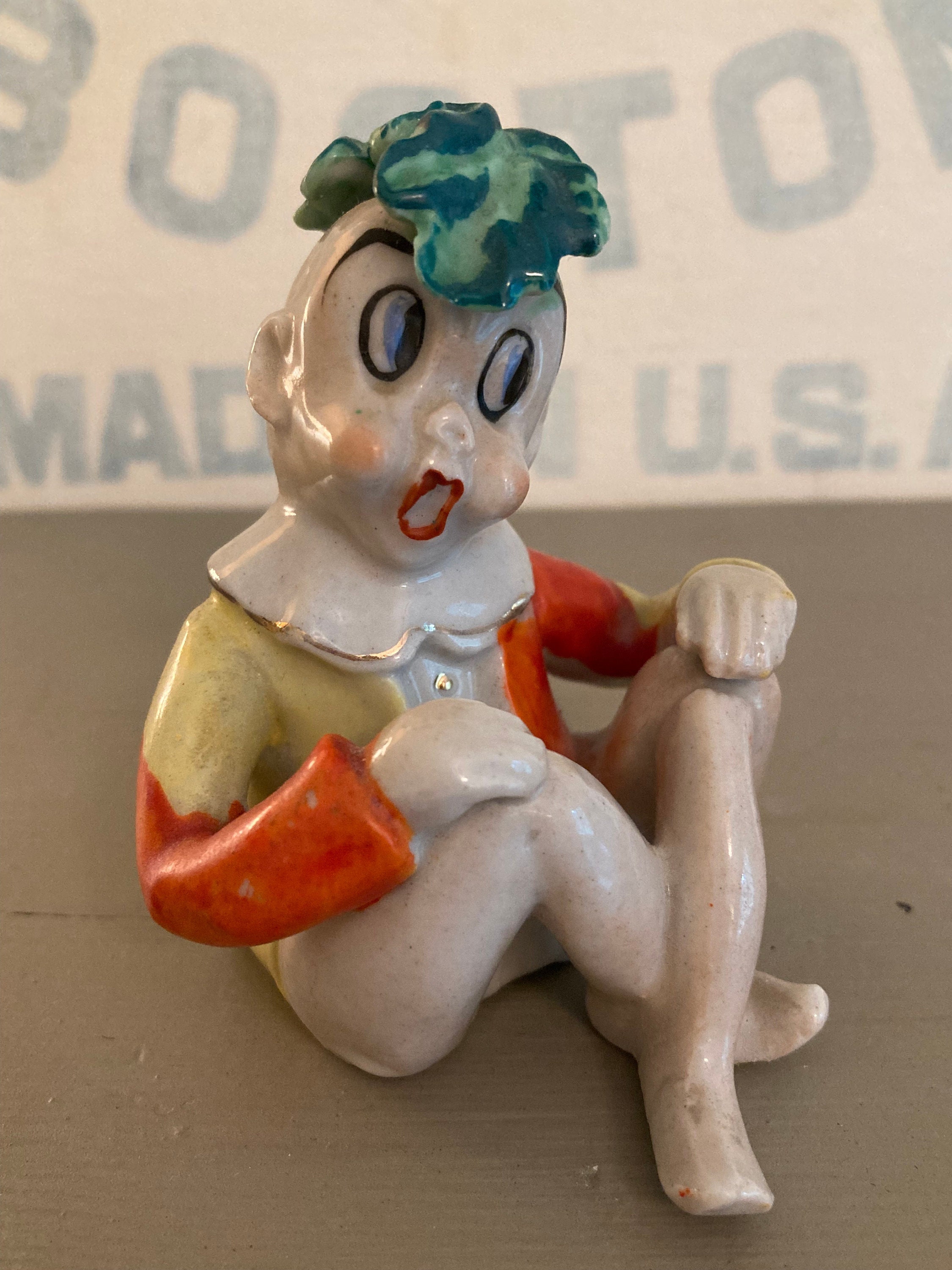Vintage Ceramic Elf Figurines 87 - 344lub0