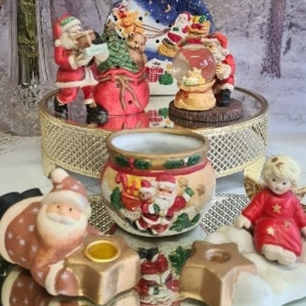 Konvolut  6 vintage schöne verschiedenen Weihnachtsdeko