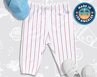 Kids Pinstripe Baseball Pants Size 6 Month to  2 Years  Made in Los Angeles