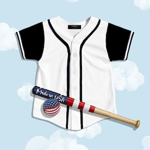 Kids & Youth Sleeve Contrast Baseball Jersey League Sports Team Uniforms Size 6 Month to 16 Years Short Sleeve Athletic Shirts Made in USA