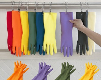 Custom Reusable Cleaning & Dishwashing Gloves | Rubber Gloves | Unique Gift for Housewarming Party | Made in South Korea