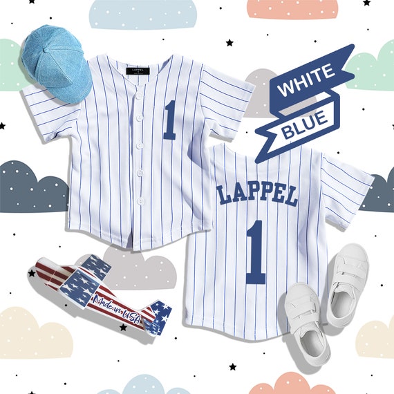  Custom Pinstripe Baseball Jersey : Sports & Outdoors