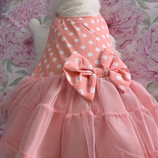 Gorgeous Pink Cat Dog Dress Dress for Pets Cat Dress Dog Dress Frills