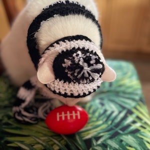 Cat Football Supporter Scarf Beanie Ball Set - Team colours