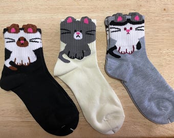 Gorgeous Ladies’ Cat Themed Socks Casual Socks Cute Fashion Cat Socks