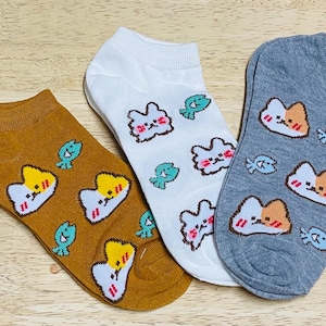 Wunderschöne Damen Katzensocken Freizeitsocken Niedliche Mode Katzensocken