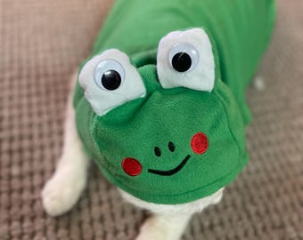 So Cute FROG Hoodie Jacket Pet Jumperfor Cats / Small Dogs