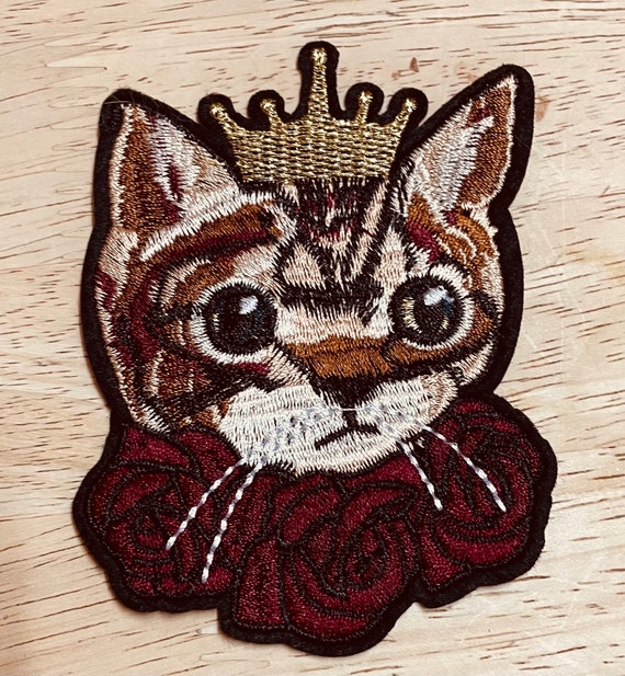 Cute-Patch 3 Father Of Cat Embroidered Iron On Denmark