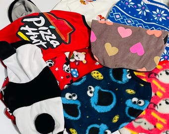 CLEARANCE!  PET JUMPERS - Reduced to Clear - Soft Comfy Snug Fleece Cat Dog Jumpers