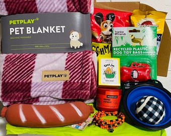 Dog Gift Box Handy Hamper Gift for Dog Dog Goody Box Dog Owner Gift Box Starter Pack Box Dog treats Dog Toys Dog Essentials