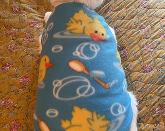 Cat Dog Jumper Soft Warm Snug Rubber Ducky  Fleece Jumper for Cats / Dogs Cat Dog