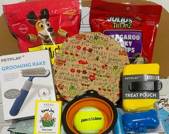 Dog Gift Box Handy Hamper Gift For Dog Dog Goody Box Dog Owner Gift Box Starter Pack Box Dog Treats Dog Toys Dog Essentials