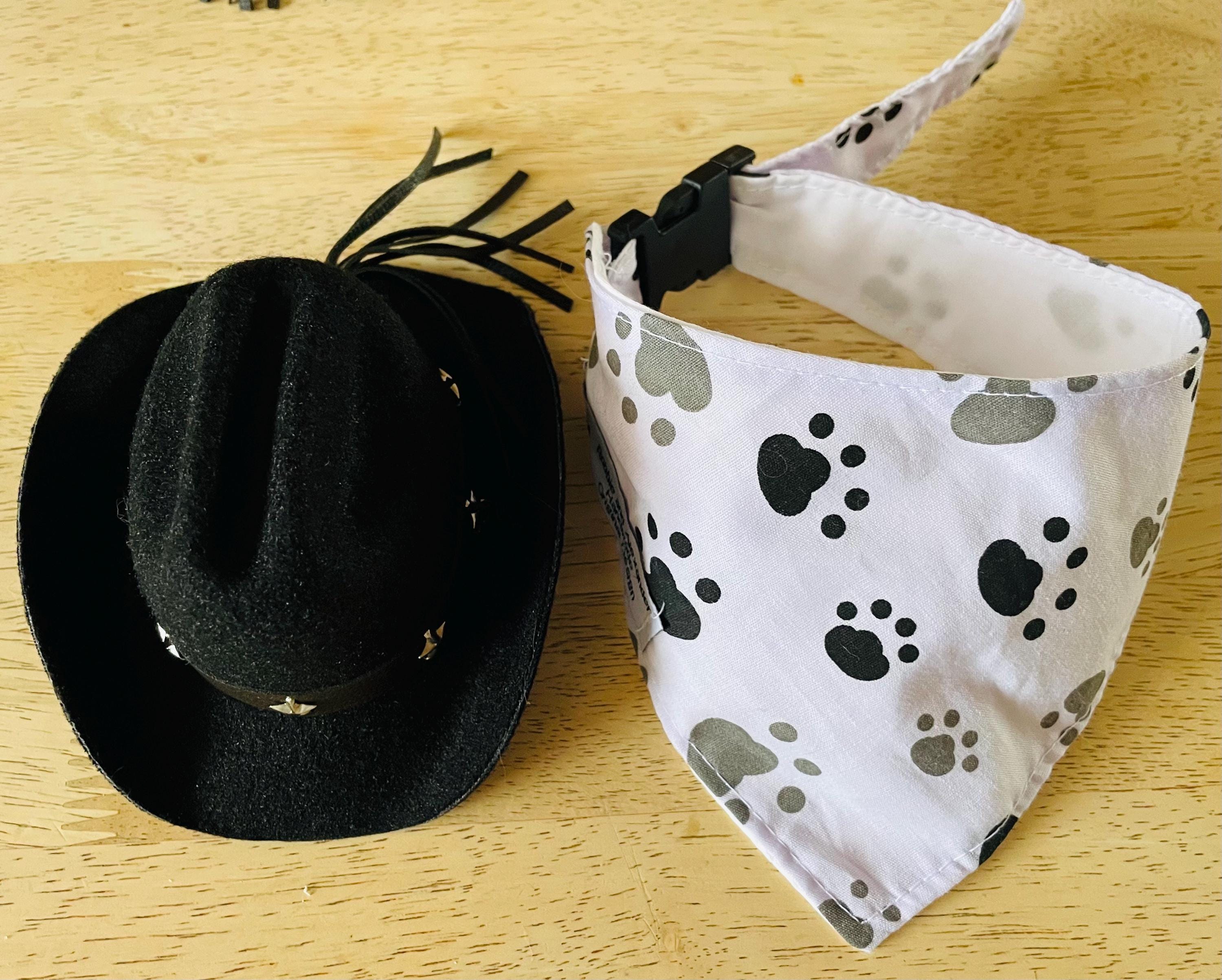 Fantasia De Cowboy Para Gatos - Chapéu E Bandana Ajustáveis - Halloween E Festas Temáticas