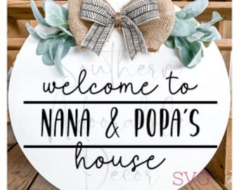 Festa della mamma in formato SVG, regalo per la festa della mamma, appendiabiti per la festa della mamma, casa della nonna in formato SVG
