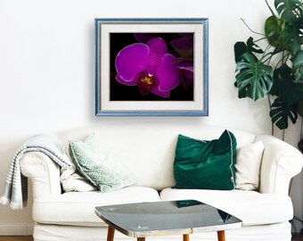 Orchid #508 - Hand Mounted/Matted Photographic Print-Fast & Free US Shipping!