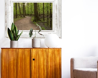 Path #122 - Hand Matted Photograph Print -Fast & Free US Shipping!