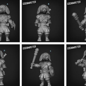 Teckels | Waakhondenset | Goon Master Games | 12k 3D-afdrukken | Miniaturen voor op tafel | 32 mm