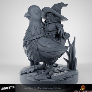 Monturas para palomas / Goon Master Games / Impresiones 3D de 12k / Miniaturas de mesa / 32 mm