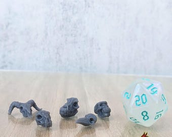 Paquete de calaveras de animales / Goon Master Games / Impresiones 3D de 12k / Miniaturas de mesa /