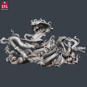 Vapour Snakes Pack | STL Miniatures | 12k 3D prints | Tabletop Miniatures