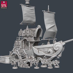 Treasure Hunters Set Complete | STL Miniatures | 12k 3D prints | Tabletop Miniatures