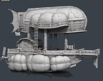 Airship Crew props | STL Miniatures | 12k 3D prints | Tabletop Miniatures