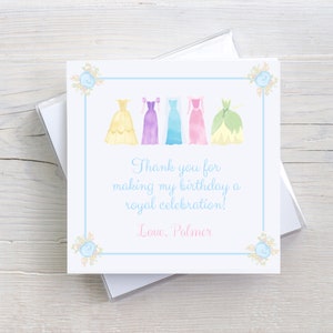 Princess Birthday Party Thank You Party Favor Tags | Digital Download | H102