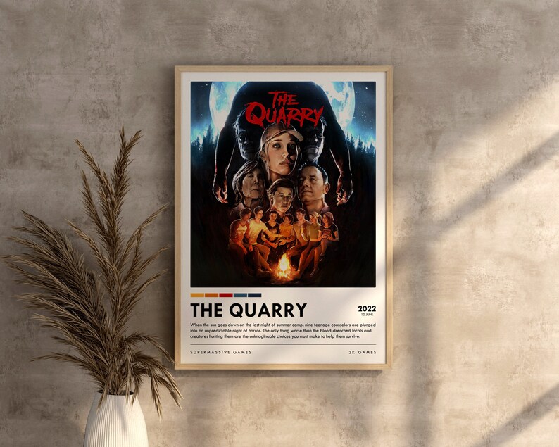 The Quarry Poster | Gaming Poster | Gaming Room Decor | Home Decor | Gaming Gifts | Custom Print 