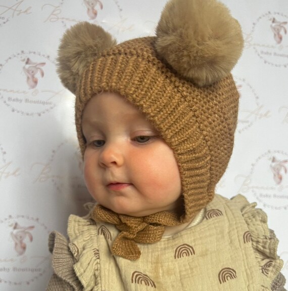 Gender Neautral Teddy Hat Teddy Bear Hat Winter Baby Hat Etsy UK