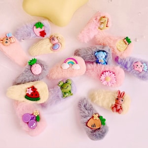 Furry Kawaii Hair Clips | Surprise 3 Pack