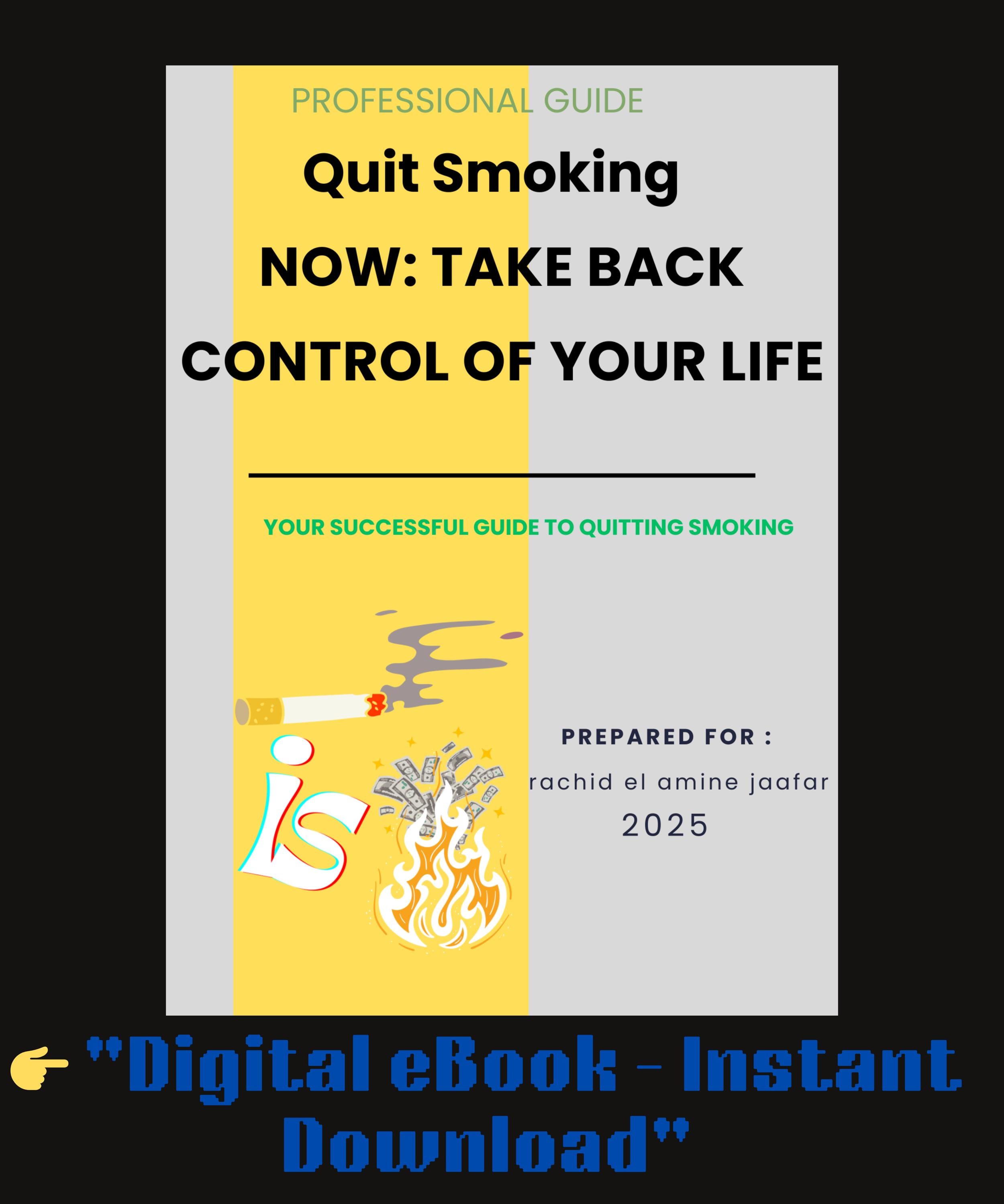 煙から強さへ：禁煙のプロガイド、禁煙の成功、禁煙と成功のためのプロのステップ - Etsy 日本, image size:2500x3000