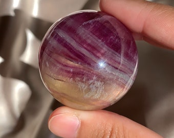 Colorful Candy Fluorite Crystal Sphere | High Quality