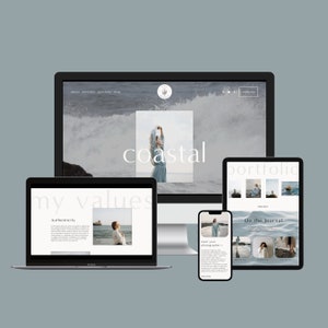 COASTAL Squarespace 8.1 Template | Fotografie Website Template | Fotograf Webseite | Service Business Website Template