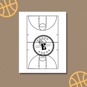 Printable Basketball Playbook, Blank Basketball Diagrams, Blank Half ...