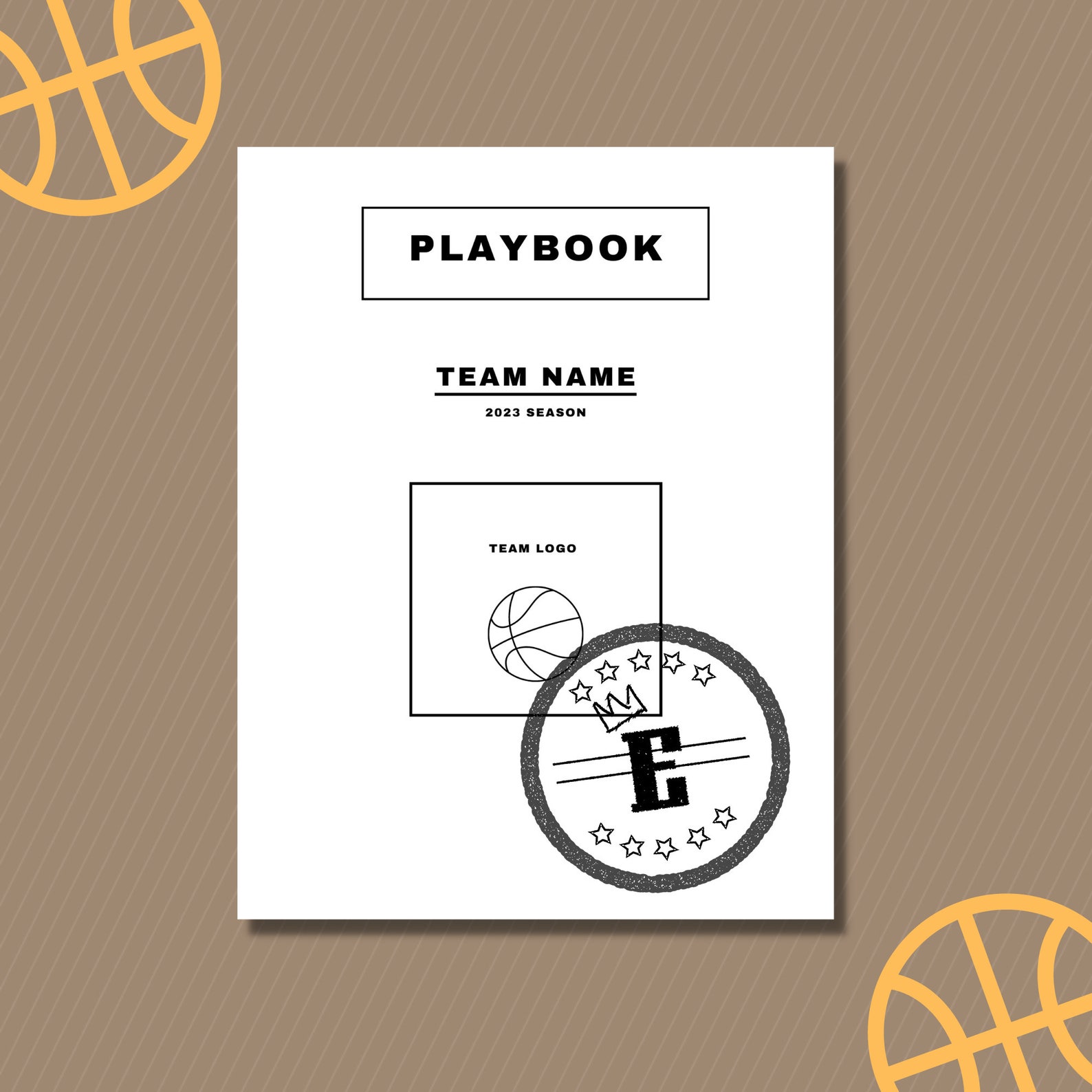 Printable Basketball Playbook, Blank Basketball Diagrams, Blank Half ...
