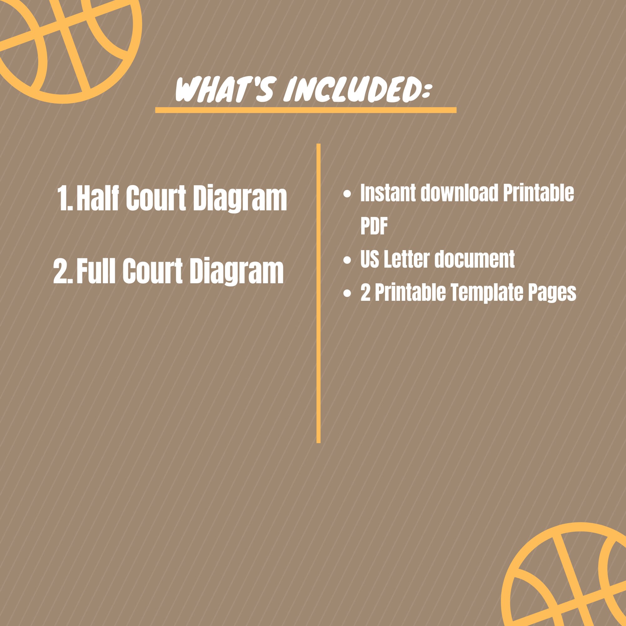 Printable Basketball Diagrams, Blank Basketball Notes, Blank Half Court