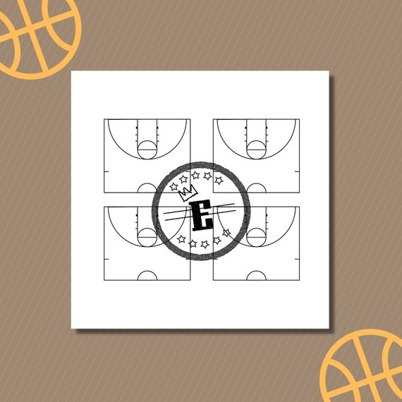 Printable Basketball Court Diagram