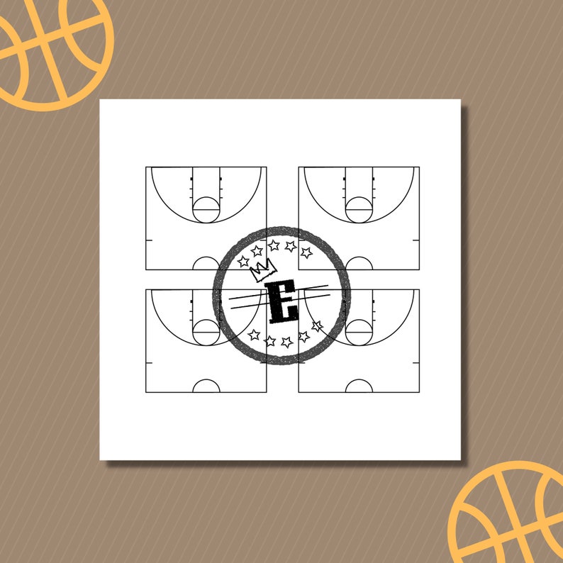 Printable Basketball Diagrams, Blank Basketball Notes, Blank Half Court
