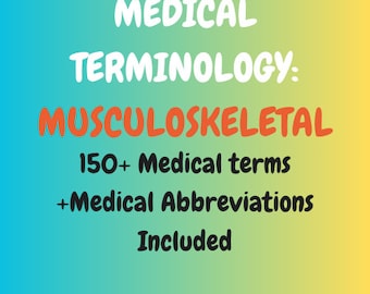 Medizinische Terminologie Bildkarten: Bewegungsapparat